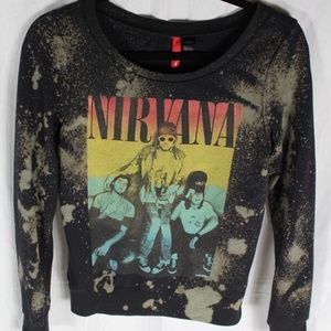 Bleached Nirvana Scoop Neck Sweater